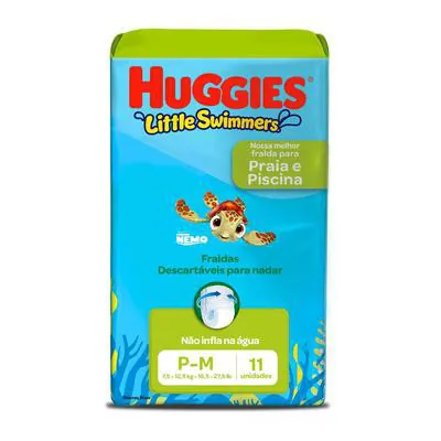 Fralda Huggies Little Swimmers P/M - 11 Fraldas
