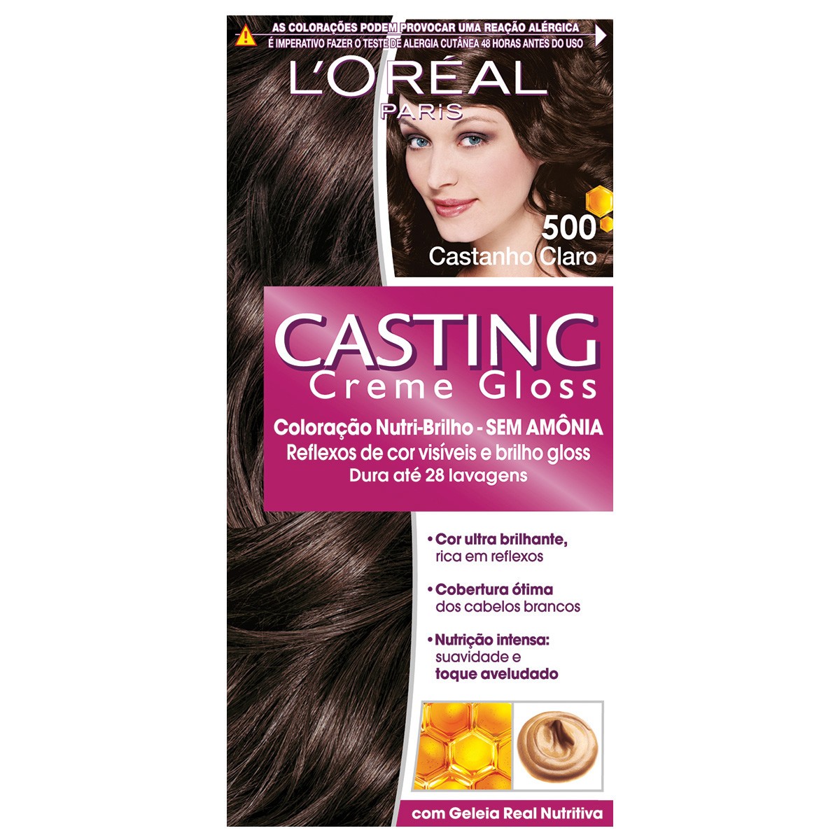 Tintura L’Oréal Casting Creme Gloss 500 Castanho Claro