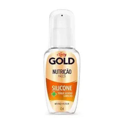 Silicone Niely Gold Nutrição Mágica Silicone Toque Sedoso e Brilho 42ml