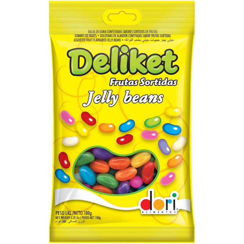 Bala de Goma Deliket Frutas Sortidas 180g