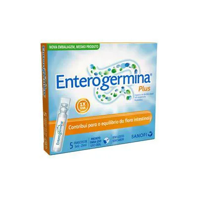 Probiótico Enterogermina Plus 5 Frascos de 5ml
