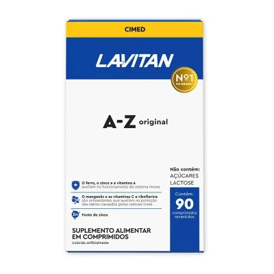 Multivitamínico Lavitan Az Original Com 90 Comprimidos