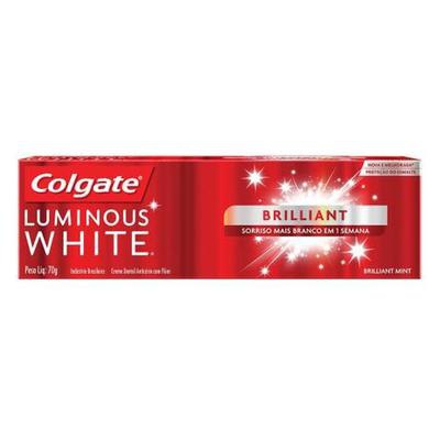 Creme Dental Colgate Luminous White Brilliant Mint 70g