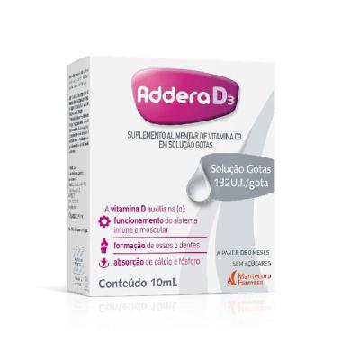 Vitamina D Addera D3 3.300Ui Solução Gotas 10ml