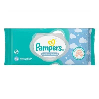 Lenço Umedecido Pampers Cheirinho de Bebê 48 Unidades