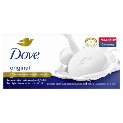 Kit Sabonete Dove Original 90g 6 Unidades