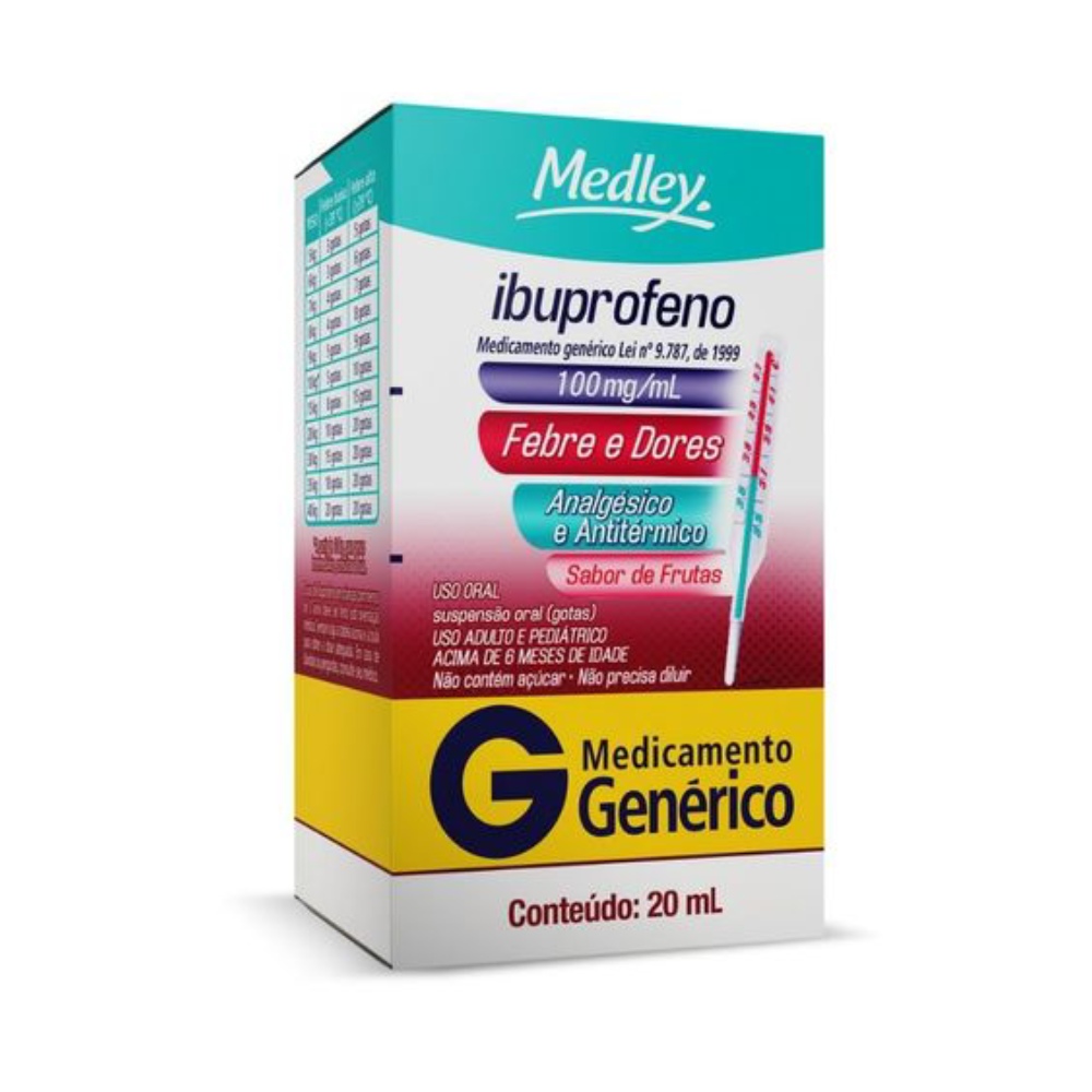 Ibuprofeno Medley 100mg Suspensão 20ml