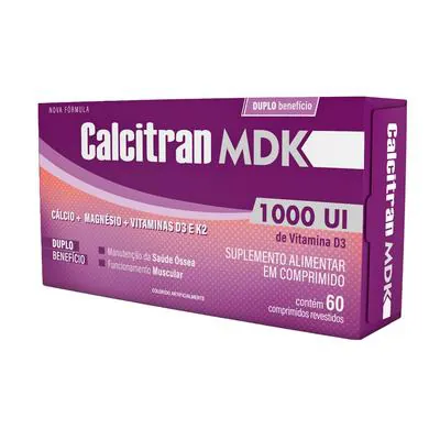 Calcitran MDK Suplemento Vitamínico 60 Comprimidos