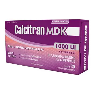 Calcitran MDK Suplemento Vitamínico 30 Comprimidos