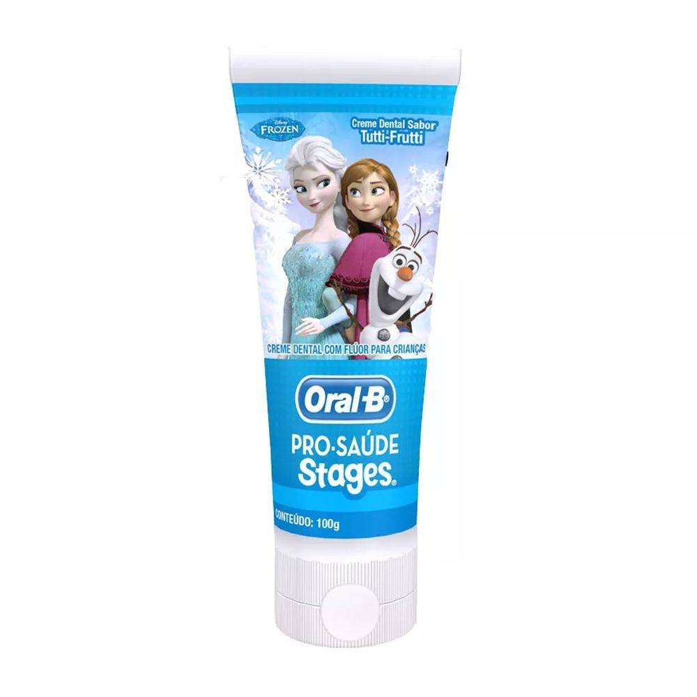 Creme Dental Infantil Tutti Frutti Frozen Oral-B Pro-Saúde Stages 100g