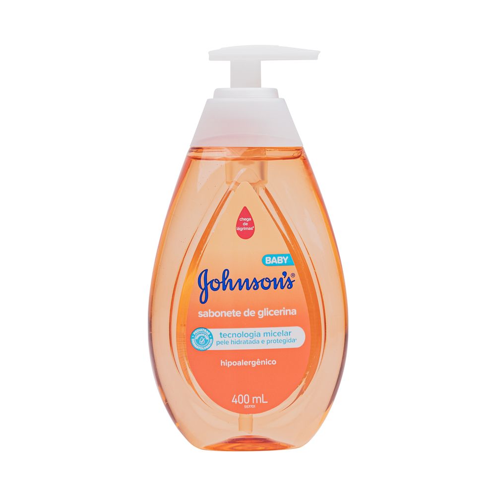 Sabonete Líquido Infantil Johnson's Baby Glicerina da Cabeça aos Pés 400ml