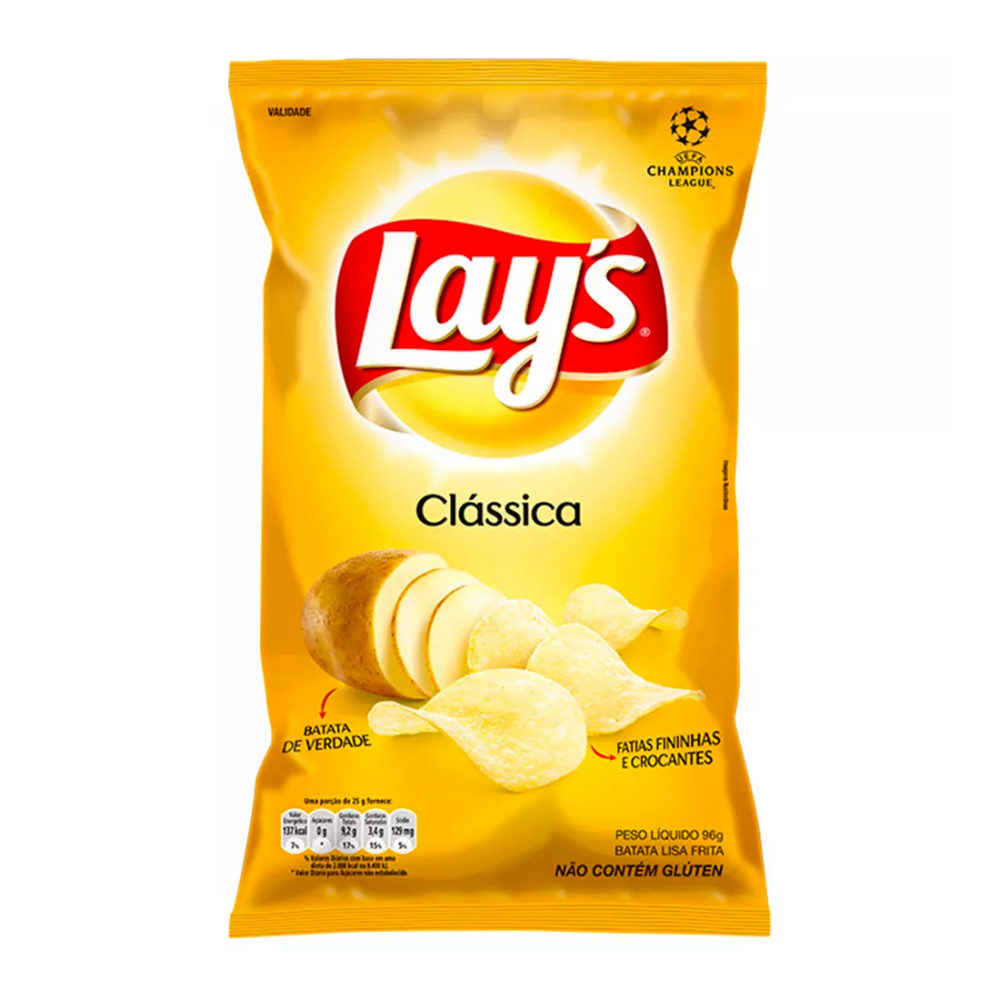 Batata Chips Lays Clássica 70/80g