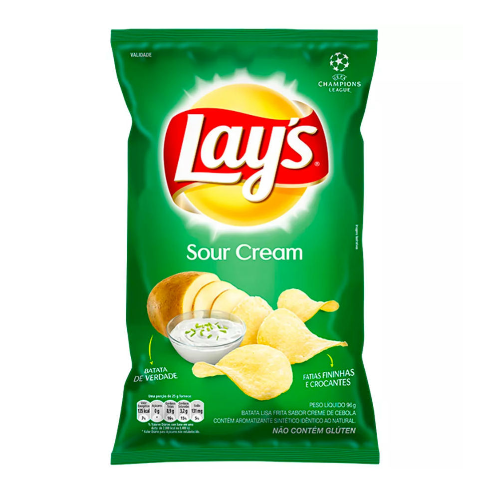 Batata Chips Lays Sour Cream 70/80g