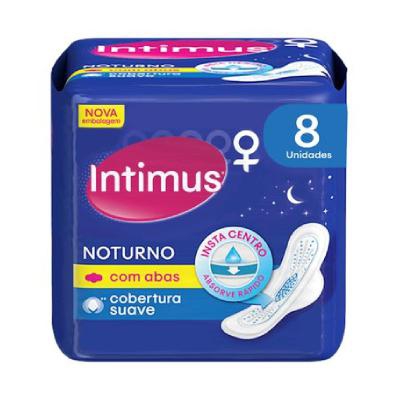 Absorvente Intimus Noturno Com Abas 8 Unidades