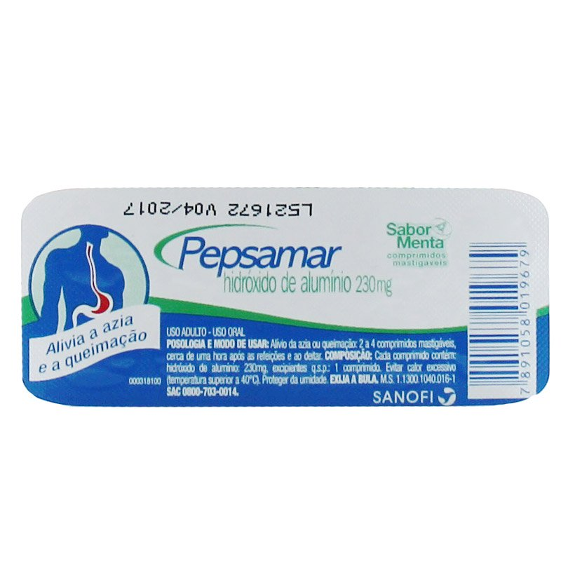 Pepsamar 230mg Com 10 Comprimidos