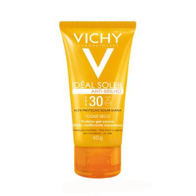 Protetor Solar Facial Vichy Idéal Soleil Antibrilho FPS30 40g