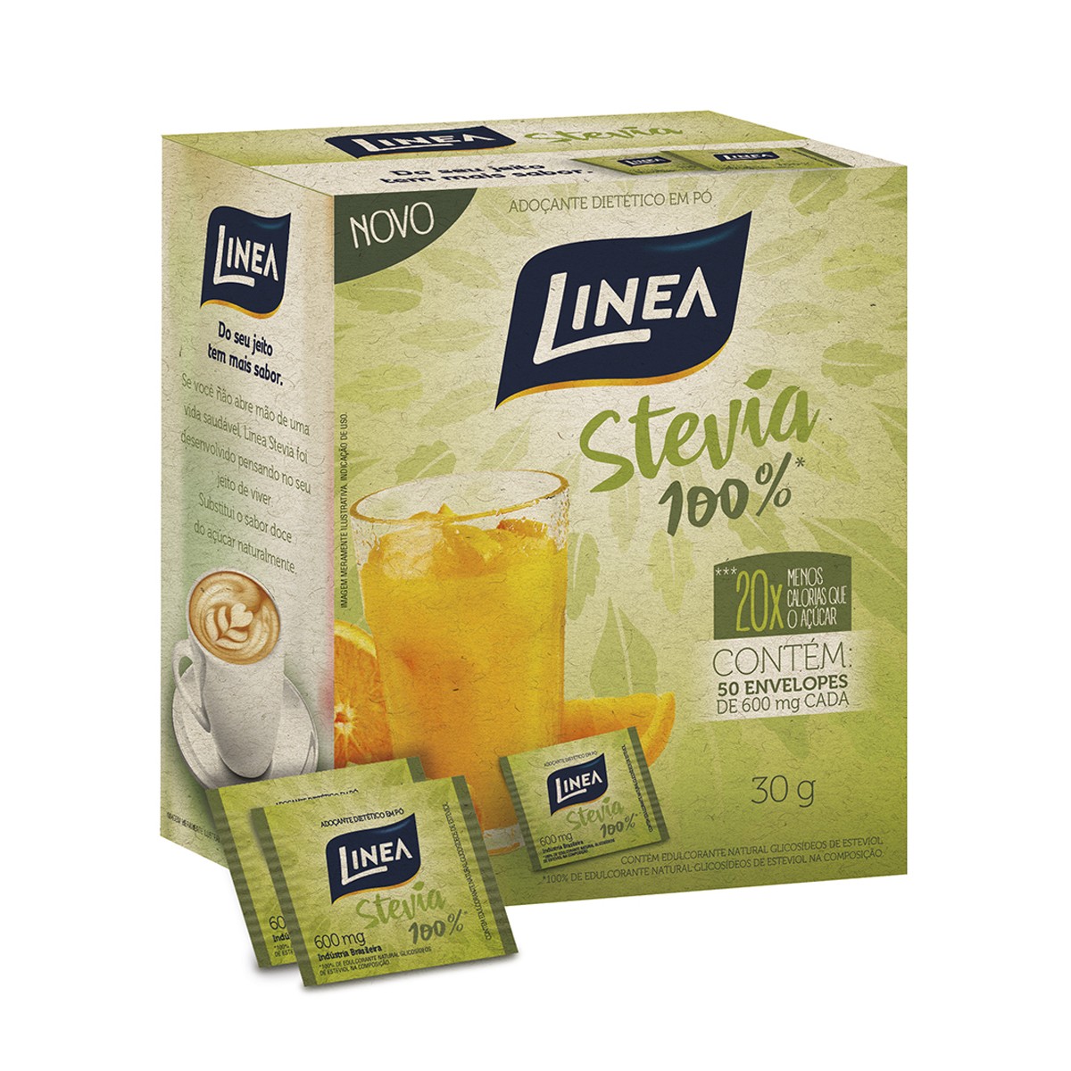 Adoçante Linea Stevia 50 Envelopes 6g