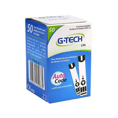 Tiras Reagentes para Teste de Glicose G-Tech 50 Unidades