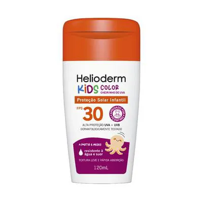 Protetor Solar Infantil Helioderm Kids Color FPS30 120ml