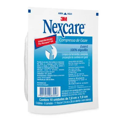Gaze Estéril Nexcare 10 Unidades