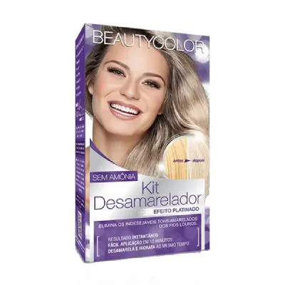 Tintura Kit BeautyColor Sem Amônia Desamarelador