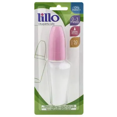 Mamadeira Lillo Miniform Silicone Rosa 50ml