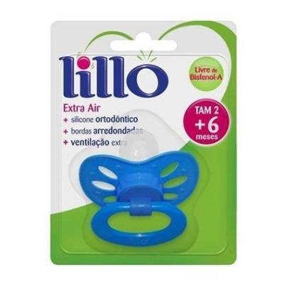 Chupeta Lillo Air Cores Fortes Orto Sil Azul Tamanho 2