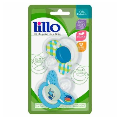 Kit Chupeta Lillo Dia e Noite 2 Unidades