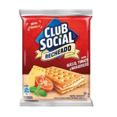Biscoito Club Social Recheado Queijo e Tomate 106g