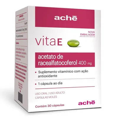 Vita E 400 400mg Com 30 Cápsulas
