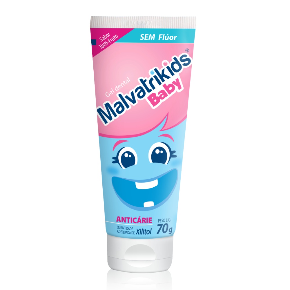 Gel Dental Infantil sem Flúor Malvatrikids Baby 70g