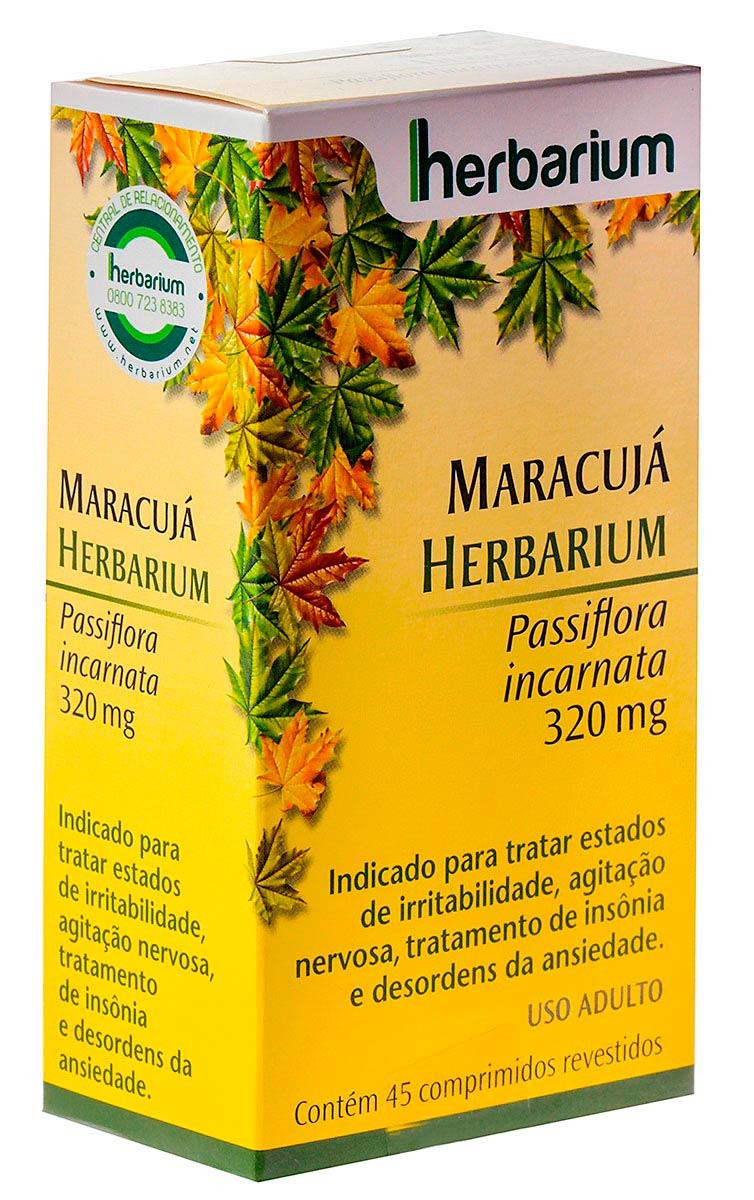 Maracujá - Herbarium 320mg Com 45 Comprimidos