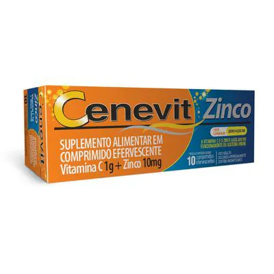Cenevit Zinco 1g 10 Comprimidos Efervescentes