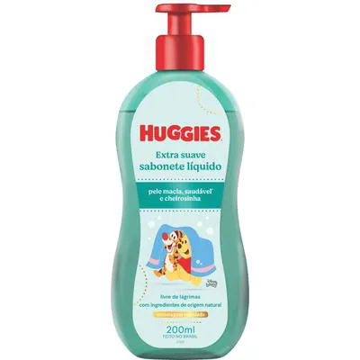 Sabonete Líquido Infantil Huggies Extra Suave 200ml