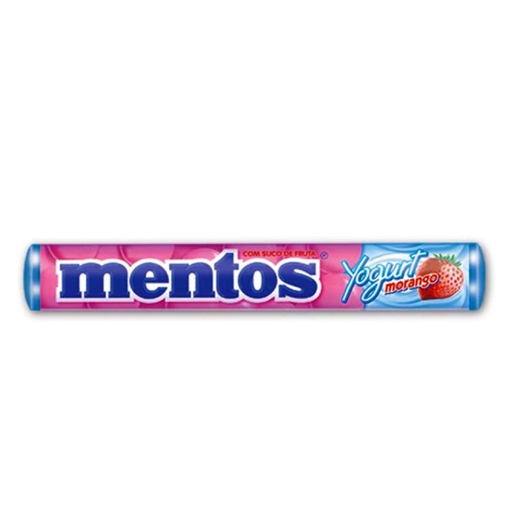 Bala Mentos Stick Yogurt Morango 38g