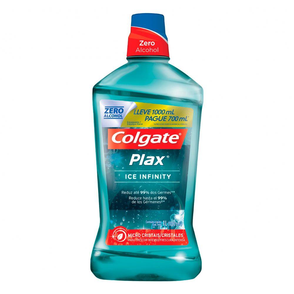 Enxaguante Bucal Antisséptico Colgate Plax Infinity Leve 1000ml Pague 700ml