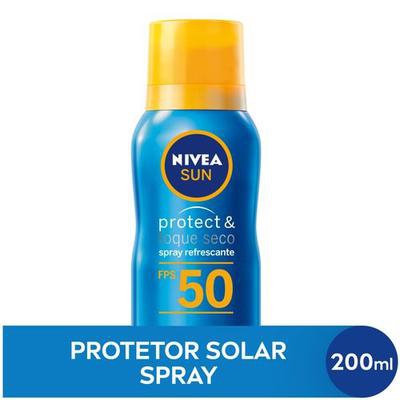 Nivea Sun Protetor Solar Spray Protect & Toque Seco FPS50 200ml