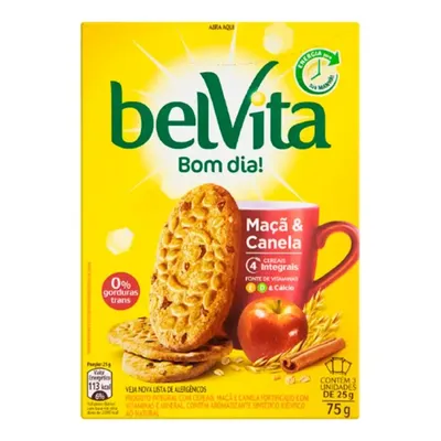 Biscoito Belvita Maçã E canela 75g