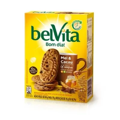 Biscoito Belvita Mel E Cacau 75g
