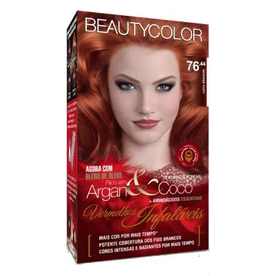 Tintura Kit Beauty Color N.76.44 Ruivo Absoluto