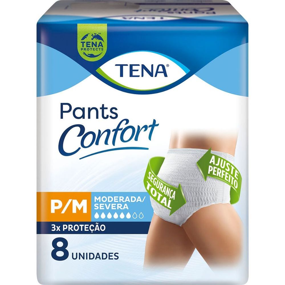 Roupa Íntima Tena Pants Confort P/M 8 Unidades