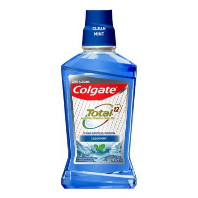 Enxaguante Bucal Antisséptico Colgate Total 12 Clean Mint 500ml