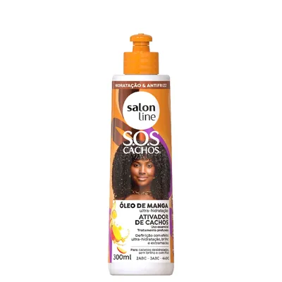 Ativador SOS Cachos Salon Line Tradicional Oléo de Manga 300ml
