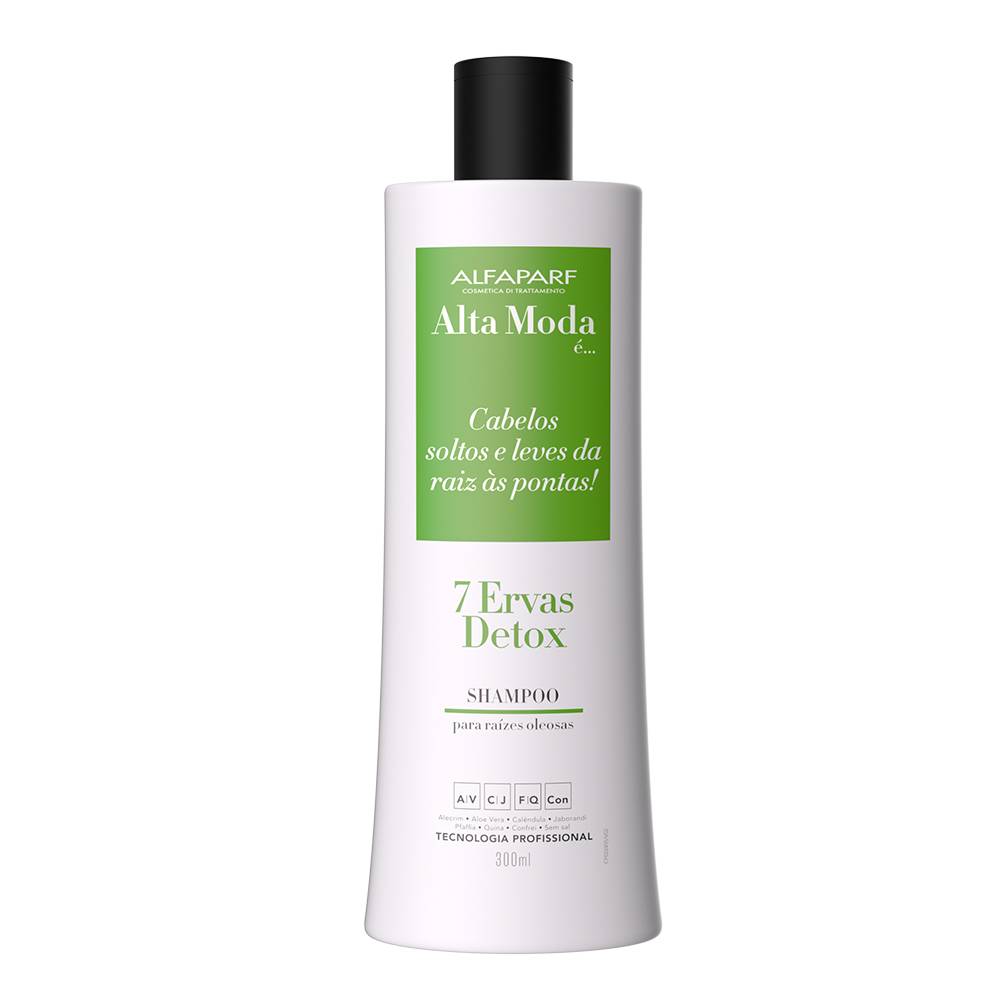 Shampoo Alta Moda 7 Ervas Detox 300ml