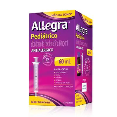 Allegra 6mg/ml Suspensão Oral 60ml + Seringa