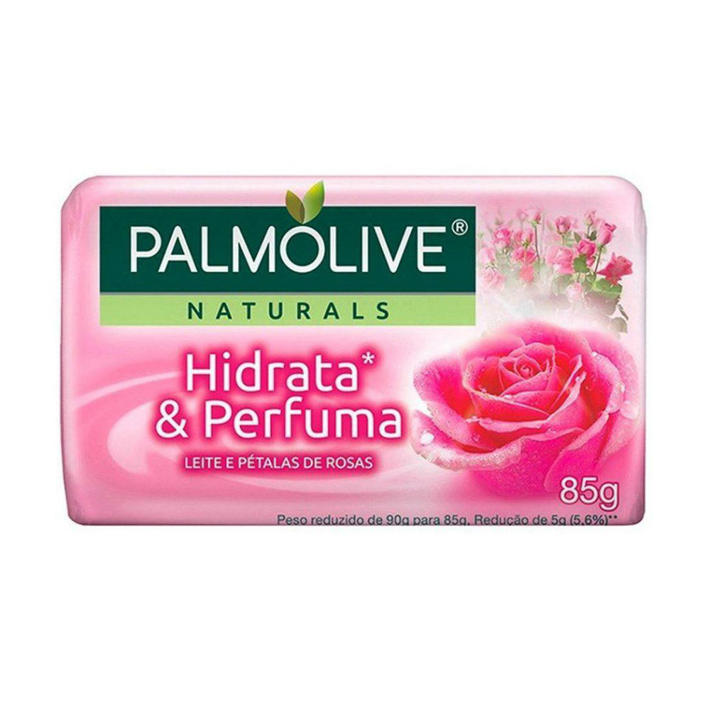 Sabonete Hidrata & Perfuma Leite e Pétalas de Rosas 85g - Palmolive Naturals