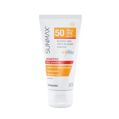 Protetor Solar Facial Sunmax Sensititve Pocket FPS50 25ml