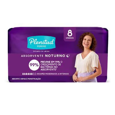 Absorvente Noturno Plenitud Femme 8 Unidades