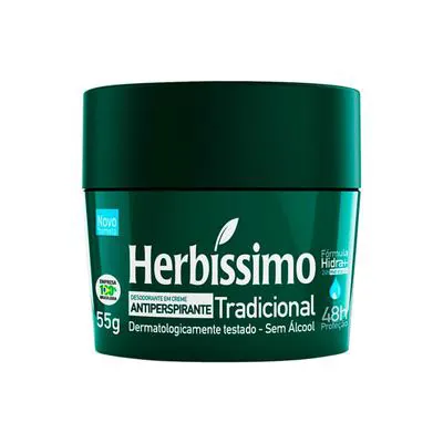 Desodorante Creme Herbíssimo Tradicional 55g