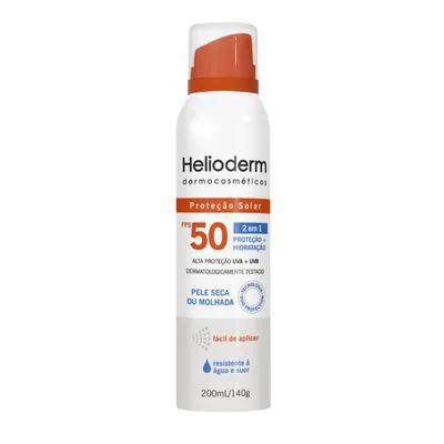 Protetor Solar Helioderm Suncare Spray FPS50 200ml